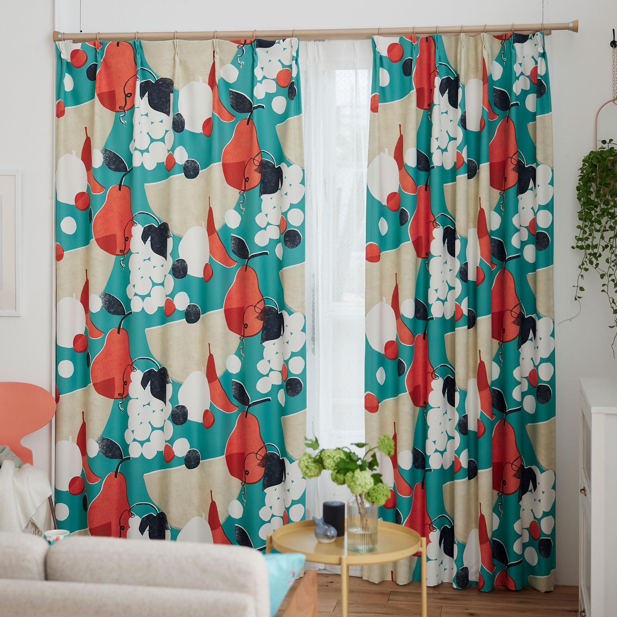 Amazon｜スミノエ(Suminoe) セミオーダーカーテン ドレープ ブルー 幅